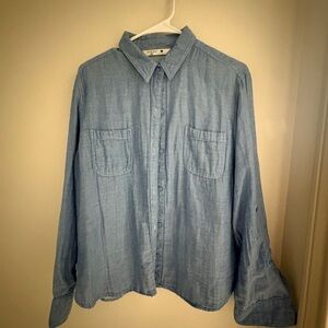 Lee Light Blue Casual Button Down Shirt
